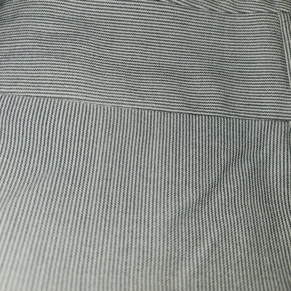 NWT Worthington curvy fit gray & white stripe ankle pants (22W) - Picture 2 of 9